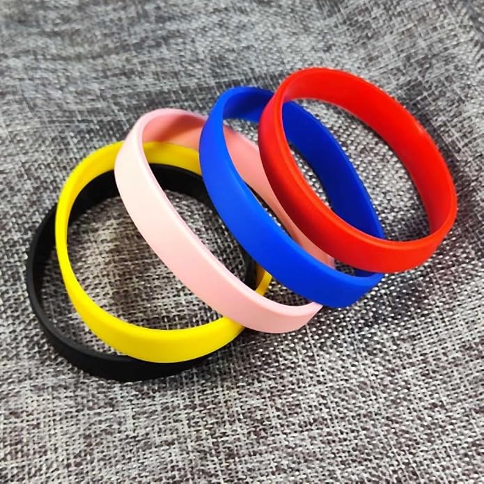 LiFashion LF 3Pcs Silicone Rubber Chain Medical Blood THINNER Bracelet Health Alert Monitoring Systems Emergency Cuff Wrap Wristband for Men Women