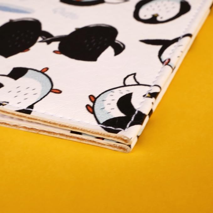 Passport Cover for Kids, Women and Men, Cute Travel Passport Holder (Penguin Pattern)