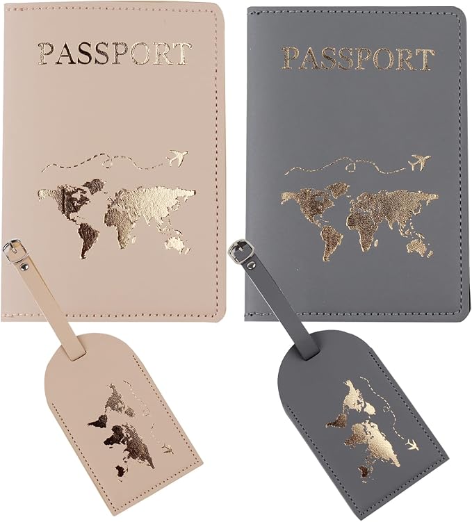 Mr and mrs passport covers and luggage tags gift,Slim Waterproof Passport Case,couple passport holderort Wallets Travel Holder Set,Honeymoon Gift,Couple Travel Luggage Tags,Wedding Bridal