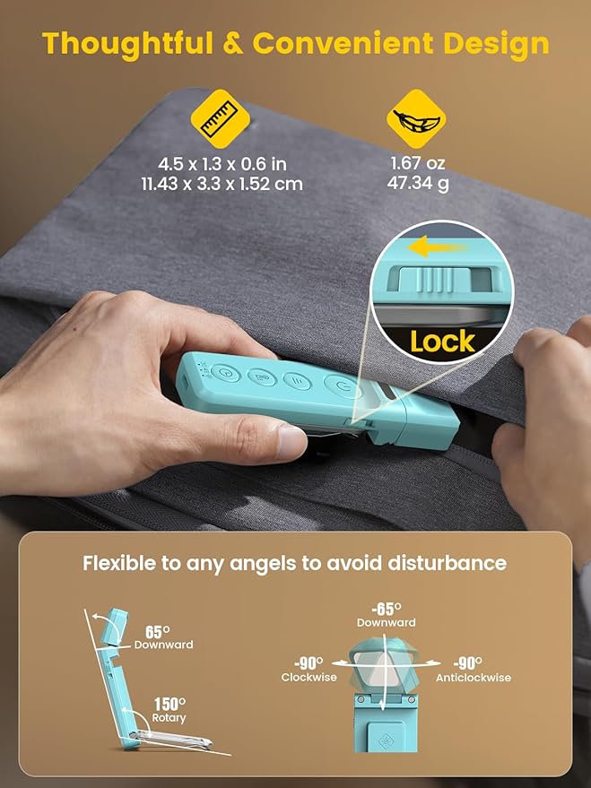 Glocusent 14 LED Sleep Aid Reading Light, Eye Caring Book Light for Reading in Bed, 3 Colors & 5 Brightness Stepless Adjustable, Rechargeable for 90 Hrs with Timer, Perfect Book Lamp for Bookworms