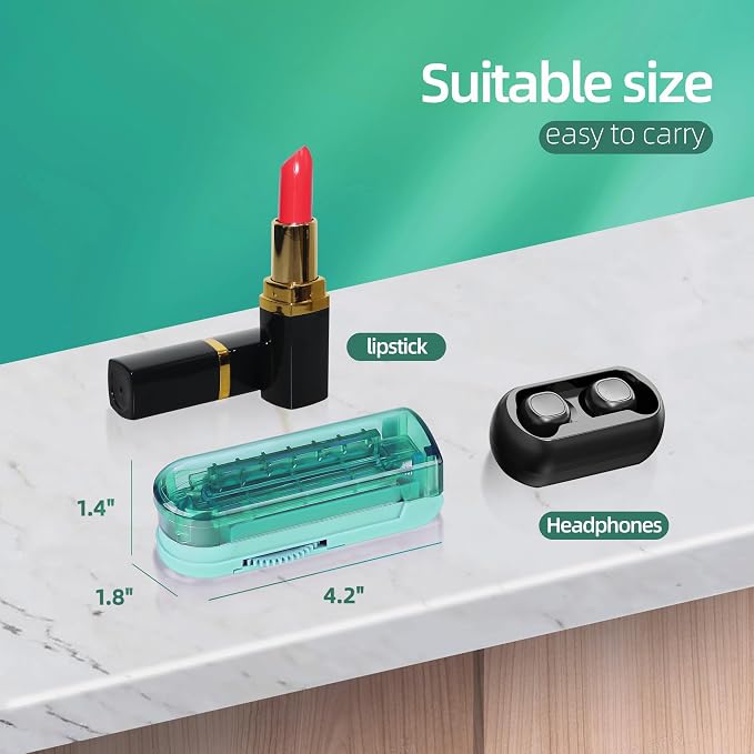 DUBSTAR Pill Cutter Splitter for Small and Tiny Pills, Multiple Pill Cutters for Small or Large Pills, Adjustable Pill Splitter with Centering Device and Blade Guard for Multi Tablets (Cyan)