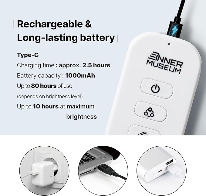 Clip-On Light for Clothes with Portable Case – Book Light, USB Rechargeable LED Lamp for Reading in Bed, Eye-Friendly 3 Color Modes, 3-Level Dimming