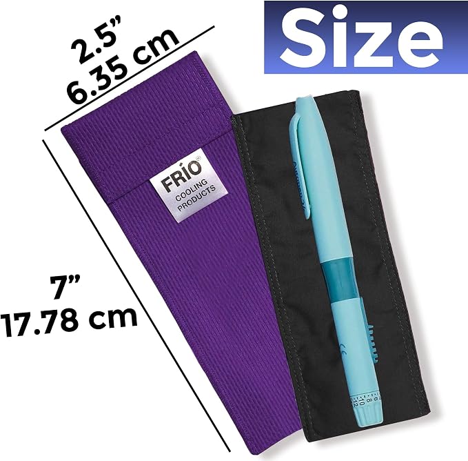 FRIO Cooling Wallet - Insulin & GLP-1 Cooler for 45+ Hours - GLP-1 Shots Holder - Purple - Individual