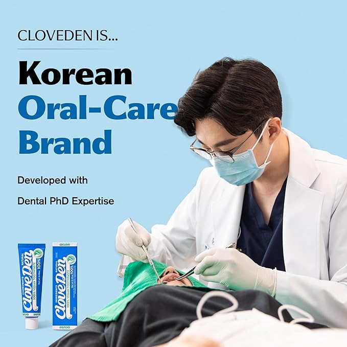 Vegan Fluoride Toothpaste – Herbal Gum Care with Clove & Tea Tree, Anti-Plaque & Tartar Control, Bad Breath Treatment, Gentle for Sensitive Teeth, SLS-Free, Lemon Mint, 3.52oz / 100g