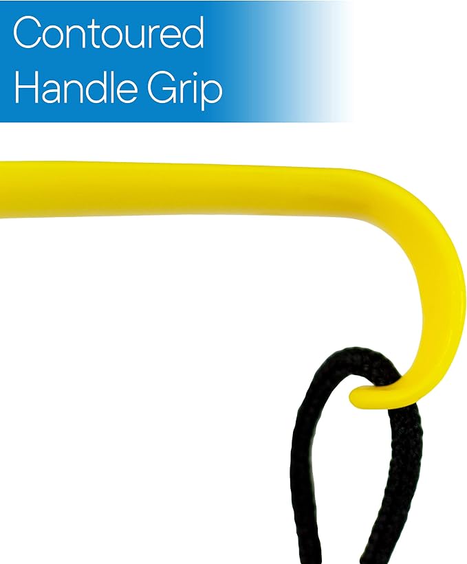 RMS 2 Pack Extra Long Handled Shoe Horn with Curved Handle and Hang Up Strap (24 inches)