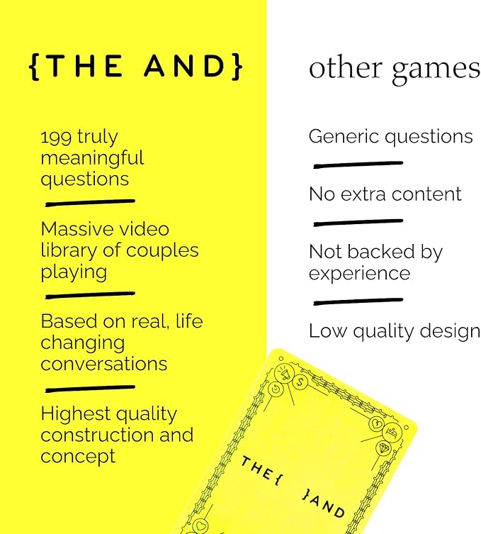 {THE AND} Good Vibes Edition - 199 Laugh Out Loud Conversation Cards for Friends, Family, Couples - Fun Icebreaker Cards to Connect - Stress Free Talking Game to Inspire Storytelling by The Skin Deep