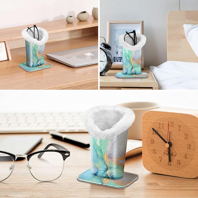 FINTIE Plush Lined Eyeglasses Holder, Glasses Stand Case, Anti-scratch Glasses Storage Organizer for Desk, Nightstand, Office