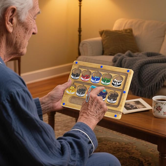 Dementia Activities for Seniors, Sorting Board Matching Activity Memory Game, Alzheimers Activities for Elderly with Dementia Products, Handheld Busy Boxes Gifts for Dementia Patients