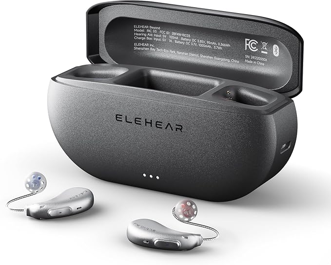 ELEHEAR-Beyond Hearing Aids, OTC Hearing Aids for Seniors and Adults with AI Powered Speech Enhancement and Tinnitus Masking, Superior Sound Quality, Bluetooth Enabled & App Control, Upgraded Receiver