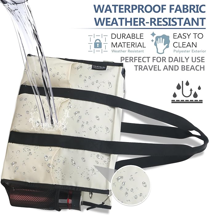 ABAMERICA Nurse Bags for Work Nursing Bag Multiple Pockets Waterproof Organizing Zip Top Clinical Bag for Nursing Students