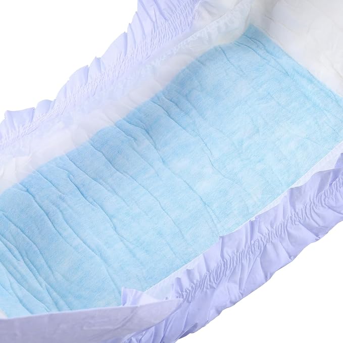 CutiePlusU Disposable Diaper 10 Pieces Protective Underwear Absorbent Briefs Dry Surface- Purple (Large 37"-47")