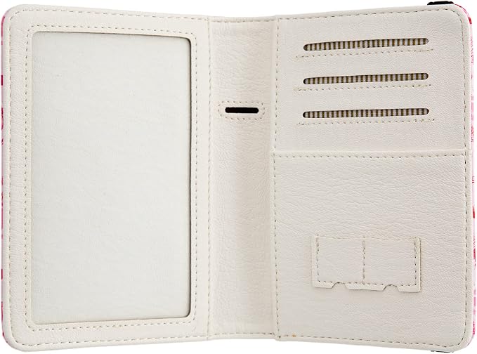 Pink Passport Holder,Cute Passport Cover,Travel Wallet with Credit Card Slots Rfid passport Wallet Waterproof Documents Organizer Women Men (Almond Blossom)