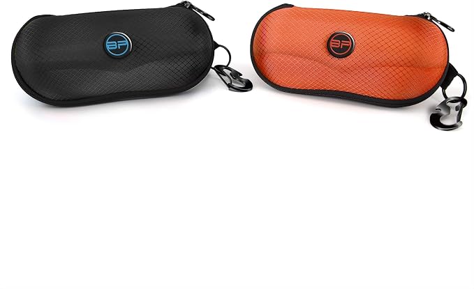 BLUPOND Sunglasses Case Semi Hard EVA Shell with Metal Hanging Hook Belt Clip Sun Glasses Storage