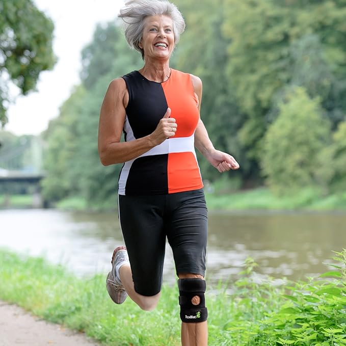 TechWare Pro Knee Brace Support - Knee Braces for Knee Pain. Relieves ACL, LCL, MCL, Meniscus Tear, Arthritis, Tendonitis Pain. Dual Stabilizers Non Slip Neoprene. Adjustable Bi-Directional Straps -5 Sizes