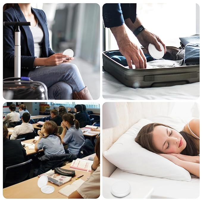 Annhua Orthodontic Retainer Case with Vent Holes, Denture Storage Case Slim Mouthguard Container Aligner Case with Magnetic Closure for Household|Travel|Office - White