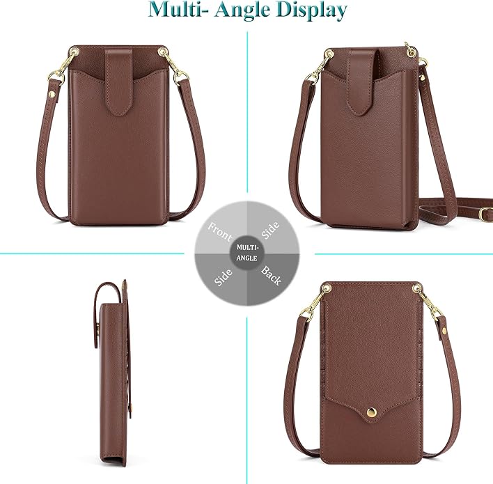 Peacocktion Small Crossbody Cell Phone Purse for Women, Lightweight Mini Small Crossbody Bags for Women with Card Slots