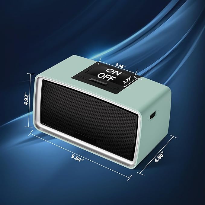 Simple Music Player for Seniors, Audiobook Player Easy to Use with Large Button for Elderly with Dementia, Blind, Alzheimer's, No Need WiFi/Bluetooth, with 32GB TF Card, Cyan