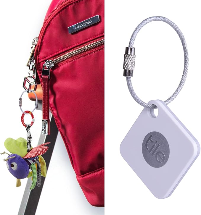 Wisdompro Wire Keychain Cable, 4.3/6.3 Inch Stainless Steel Wire Keyrings | Heavy Duty Wire Key Rings Metal Wire Cable Key Chain Loop for Luggage Tags, Keys, Crafts and ID Tags