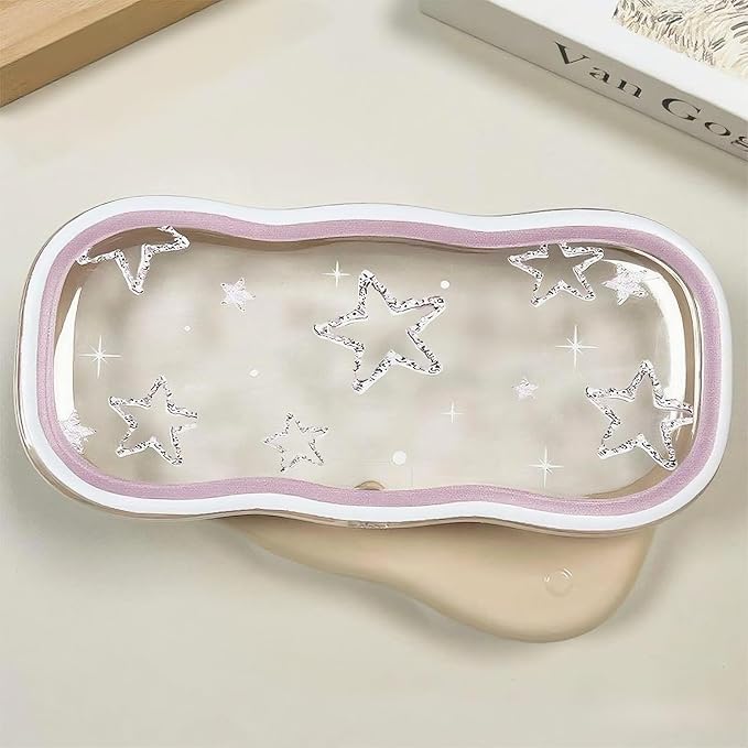 Glasses Case Hard Shell, Clear Eyeglass Case, Cute Holder for Sunglasses and Reading Glasses