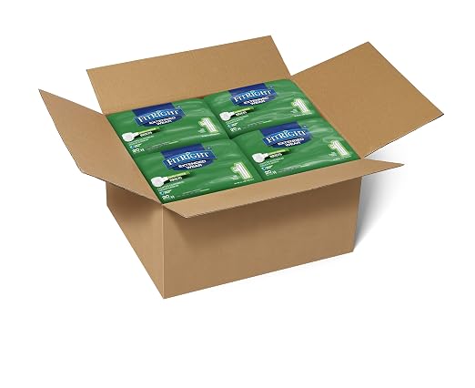 Medline FitRight Extended Wear Stretch Briefs, Overnight Adult Diapers with Tabs, Size 1 (Bag of 20)
