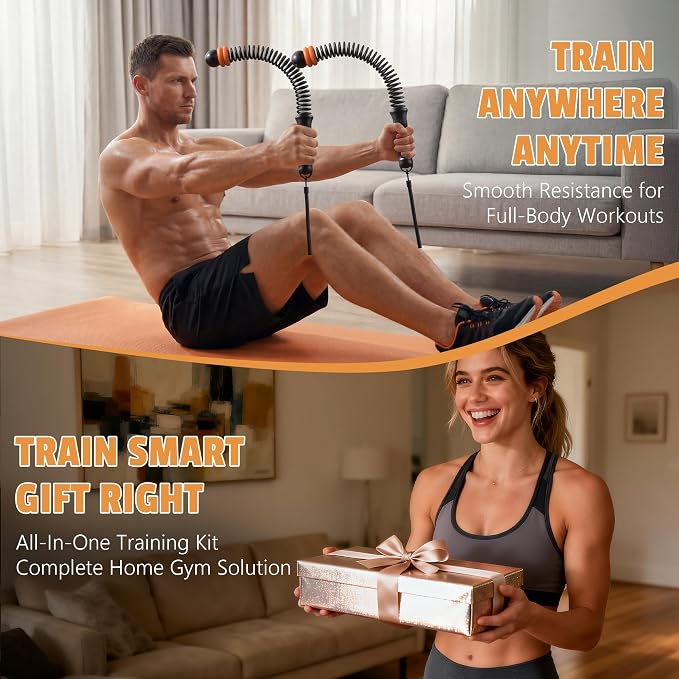 Portable Weighted Cordless Battle Ropes,Adjustable Weights, for Home Gym,Low-Noise Exercise Rope.Weighted Exercise Equipment for Low-Impact.Workout, Strength & HIIT,for Men & Women (Black)