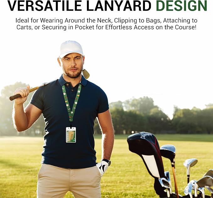 Sunsella Golf Club Range Chart & Golfing Rules Reference Guide | Club Yardage Distance Finder | Ideal Golf Bag Accessory & Golf Practice | Training Aids | Made in USA | Pocket Sized 3.54 in x 5.12 in