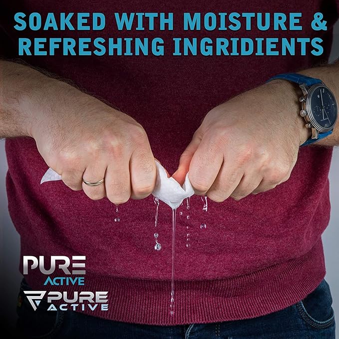 Shower Body Wipes, 480 Individually Wrapped Personal Hygiene Body Cleansing Wipes for Women and Men, Keep Clean After Gym Travel Camping Outdoors Sports