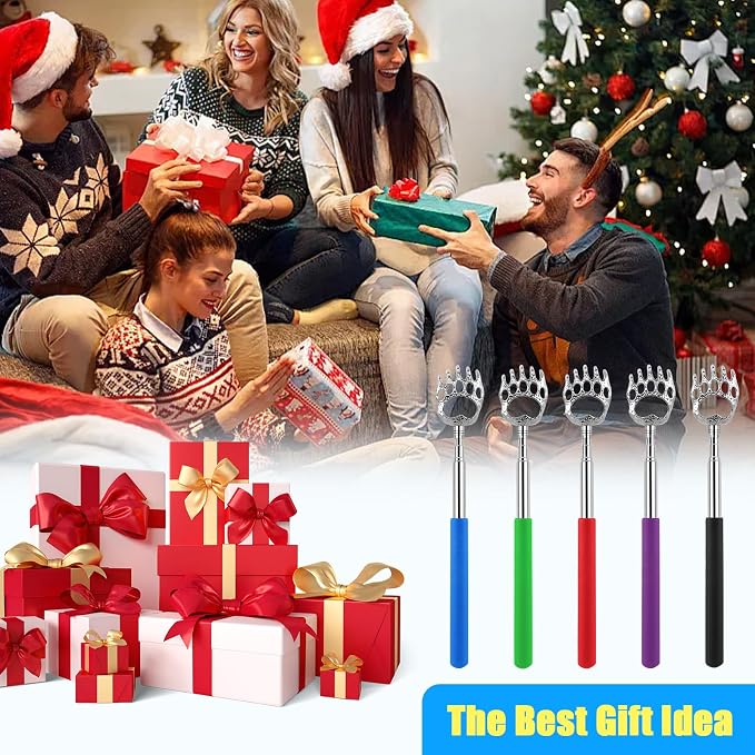 HOFASON 30 Pack Bear Claw Back Scratcher Christmas Stocking Stuffers Bulk | Fathers Day Dad Gifts for Men Adults Women, Thanksgiving White Elephant Gifts, Prizes Birthday Gift for Mom Dad Wife Husband