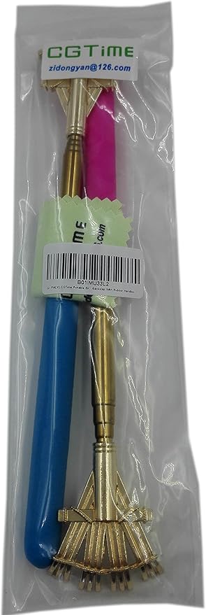 zdyCGTime Metal Portable Extendable Telescopic Rake Claws Back Scratchers/Hand Massager/backslap with Rubber Handles(2-Packs) (Rake Claws)