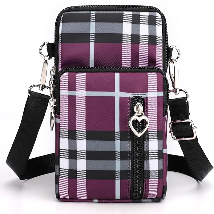 Small Crossbody Bag for Women - Mini Phone Purses with Crossbody Strap and Wallet - Nylon Arm Bag
