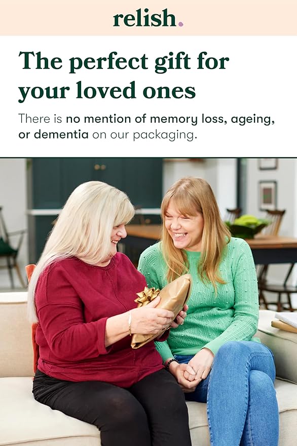 Relish - Tactile Turn Dementia Sensory Activity, Fidget Toy for Alzheimer's & Dementia, Mid to Late Stages, Soft Comfort Product with Contrasting Colors & Textures