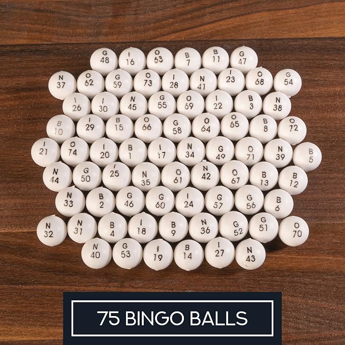 Royal Bingo Supplies Bingo Game Set for Adults, Seniors & Family - Bingo Balls with Cage and Bingo Cards with Sliding Windows - Shutter Card Roller Cage Set
