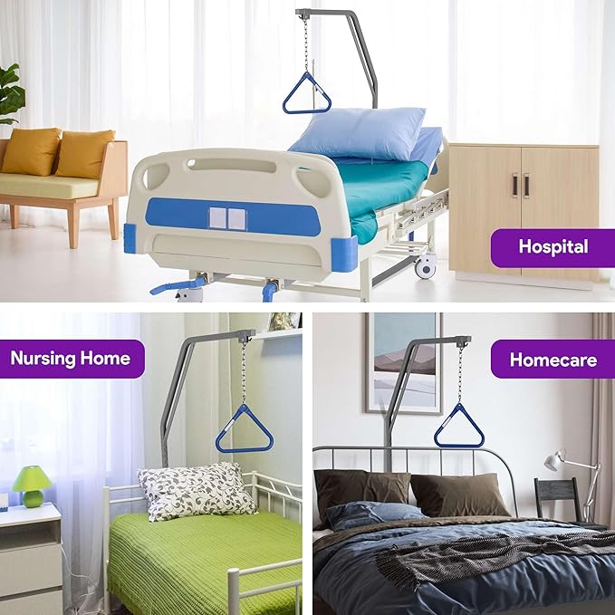 ProHeal Medical Trapeze Bar for Bed Mobility - Bariatric Trapeze Bar Set with 1,000 lb. Weight Capacity - Bed Pull Up Assist for Elderly and Bedridden Patients