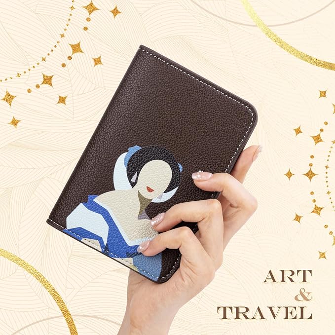 Lychii Passport Holder, RFID Blocking Travel Wallet, Slim Passport Cover | PU Leather Protector Case for Quick TSA Access, Secure Boarding Passes & ID Cards for Men Women, Travel Accessories