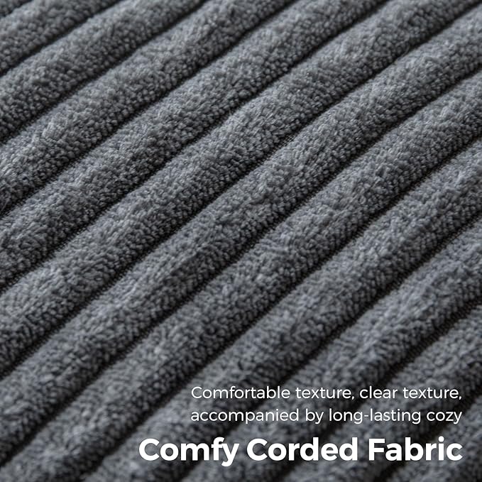 MAXYOYO Folding Sofa Bed, Convertible Sleeper Chair with Pilow Foldable Matress with Back Support, Portable Fold Out Chair Bed Comfy Floor Sofa Lounge for Living Room Bedroom, Dark Grey, Double