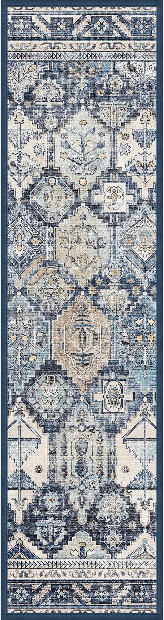 sarben 8"x30" Non Slip Stair Treads for Wooden Steps 15 Pack, Denim Pearl | Peel and Stick Carpet Stair Runner with TPE Adhesive Backing, Carpet for Added Safety, Pet and Senior Friendly