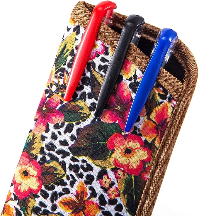 TRIUMPH VISION Reading Glasses Pouch Eyeglass Sleeve Soft Case Slim 3 Pack | Alternative to Bulky Case Lightweight,Neoprene Lined Padded Protect Optical lens Slip in, Cute Pattern Portable for Daily Use