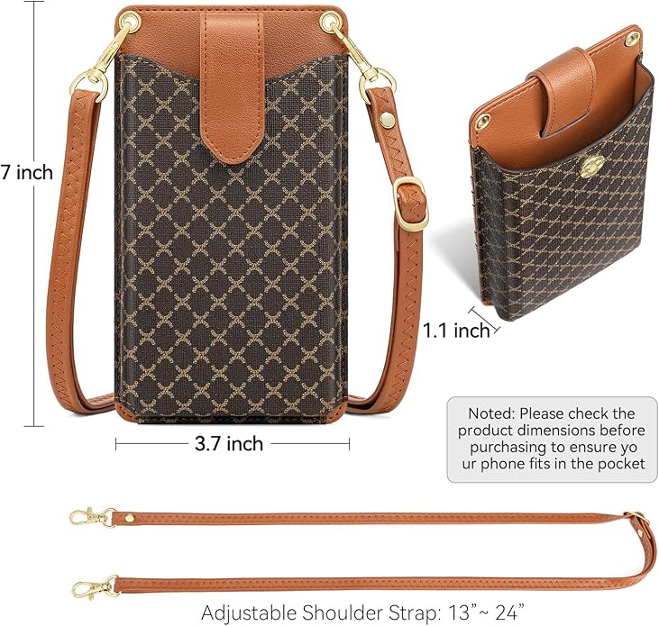 Peacocktion Small Crossbody Cell Phone Purse for Women, Lightweight Mini Small Crossbody Bags for Women with Card Slots
