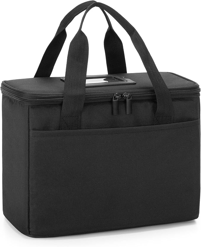 Trunab Insulated Medicine Storage Bag Travel Pill Bottle Organizer,Black | Medication Bag for Prescription, Insulin, Supplements or Medical Supplies,Bag Only