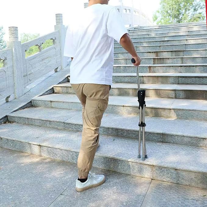 Cane with Seat - Portable Stool Chair, Supports Up to 240 Lbs cameping Chairs, Lightweight Up to 1.4 Lbs, Suitable for Men, Women, Seniors, People with Disabilities