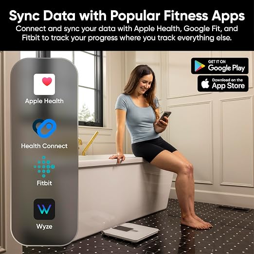 Wyze Smart Scale BodyScan with Handle, 8-Electrode Body Composition Scale for Body Weight, BMI, Body Fat, Muscle Mass, Segmental Analysis, 400 lbs, Black