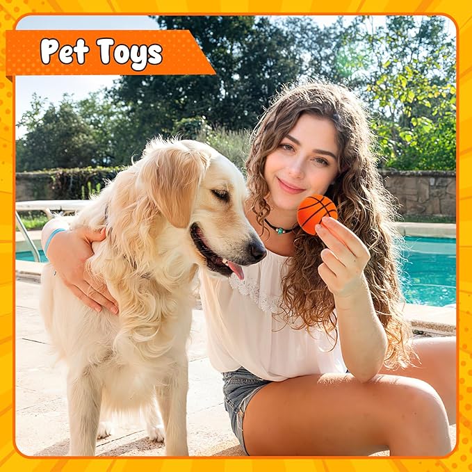 LovesTown 40 PCS Mini Basketball, 2 Inch Squeeze Toys Foam Sport Stress Balls for Kids and Adults Squishies for Stress Relief Party Favors Birthday Decor Goodie Bag Stuffers