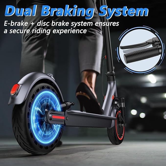 MAXSHOT Electric Scooter Adults, Foldable Electric Scooter with Seat & Basket, 750W Peak Motor, 48V 10.4Ah Battery, 14" Tires, Vicont APP Control, Dual Suspension, Electronic Lock