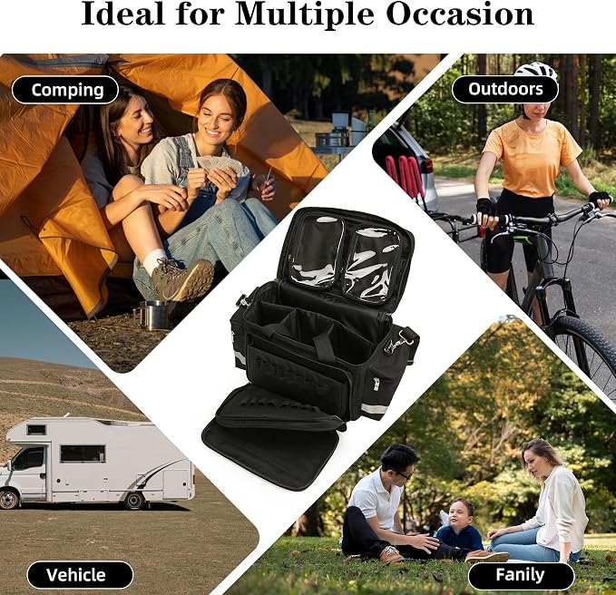 Medical Bag Empty Emergency Bag First Responder Bag First Aid Bag Home Health Empty First Aid Storage with Detachable Divider Medical Supplies