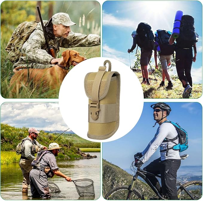 BRAVECOW Portable 1000D Nylon Eyeglasses Case with Buckle Hard Shell Sunglasses Shockproof Protective Box Outdoor Storage Box