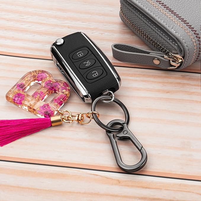 Wikavanli Metal Keychains Keyring Key Chain Ring Clip Holder Organizer for Home Car Keys Key Finder Women Men