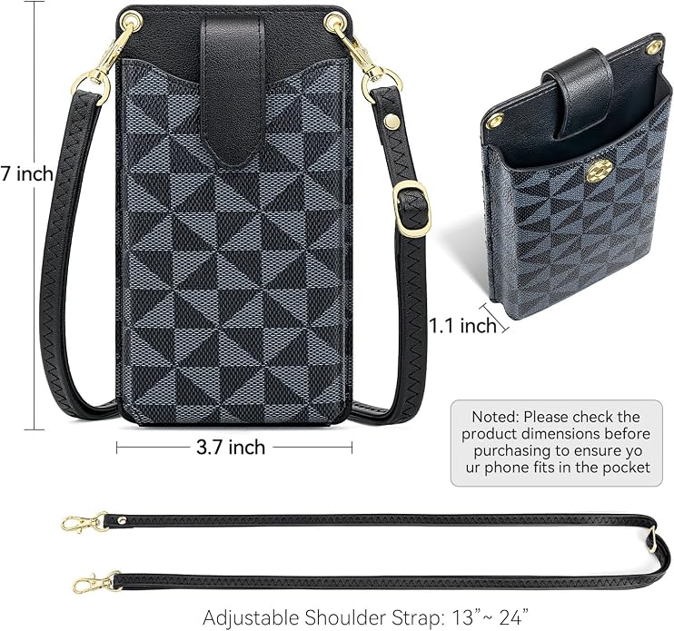 Peacocktion Small Crossbody Cell Phone Purse for Women, Lightweight Mini Small Crossbody Bags for Women with Card Slots