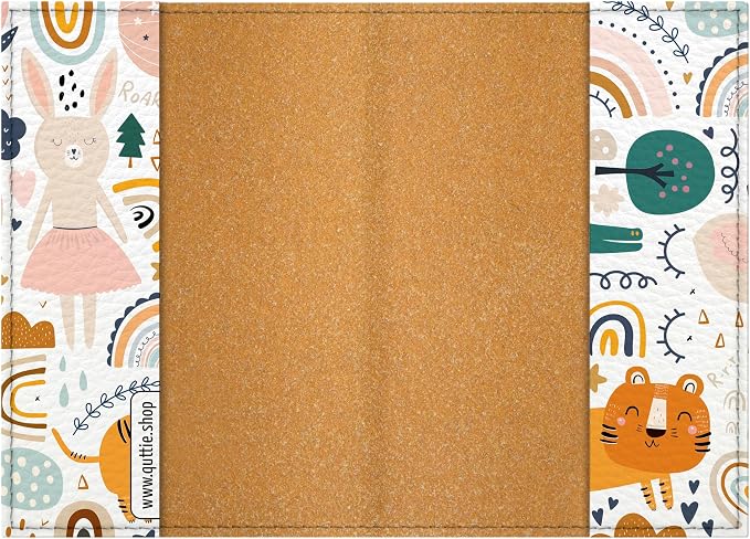Passport Cover for Kids, Women and Men, Cute Travel Passport Holder (Animal Pattern)