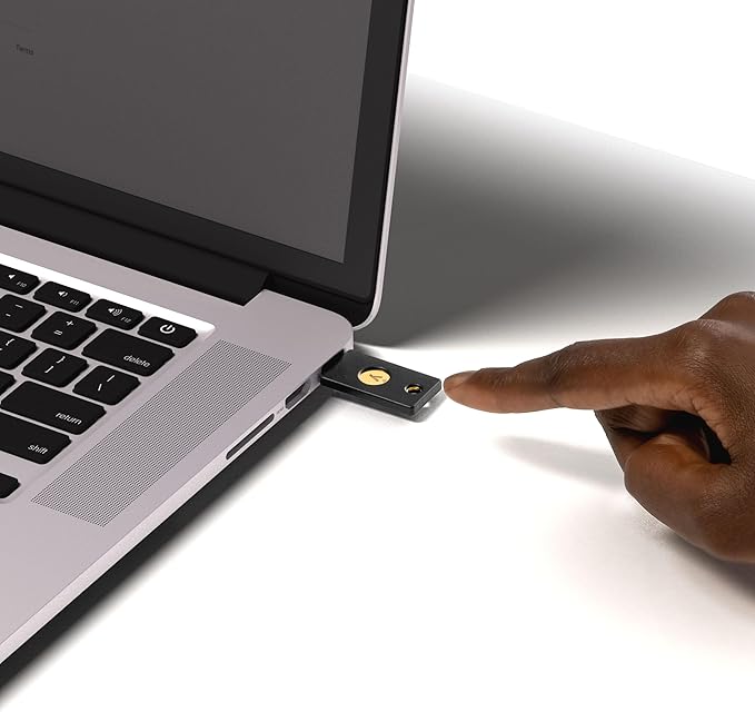 Yubico - YubiKey 5 NFC - Multi-Factor authentication (MFA) Security Key and passkey, Connect via USB-A or NFC, FIDO Certified - Protect Your Online Accounts