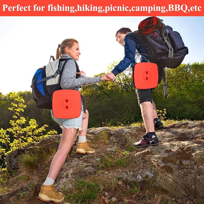 Fishboy Upgraded Collapsible Stool, 400lbs Max Weight, Lightweight But Sturdy, Portable Retractable Folding Telescoping Foldable Camping Stool for Adults Outdoor Fishing Hiking BBQ